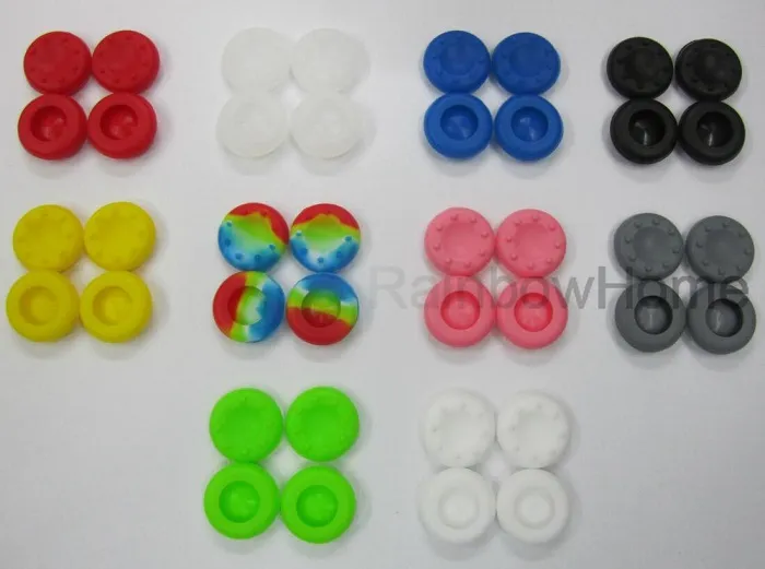 Borracha de silicone polegar vara apertos tampa caso aperto para ps5 ps4 xbox um 360 controlador joystick capa protetora antiderrapante