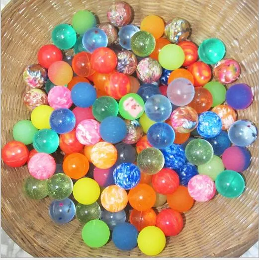 Bolas saltitantes de borracha de 32mm, sólidas, flutuantes, divertidas, pesca marítima para crianças, brinquedos de diversão, 2440822