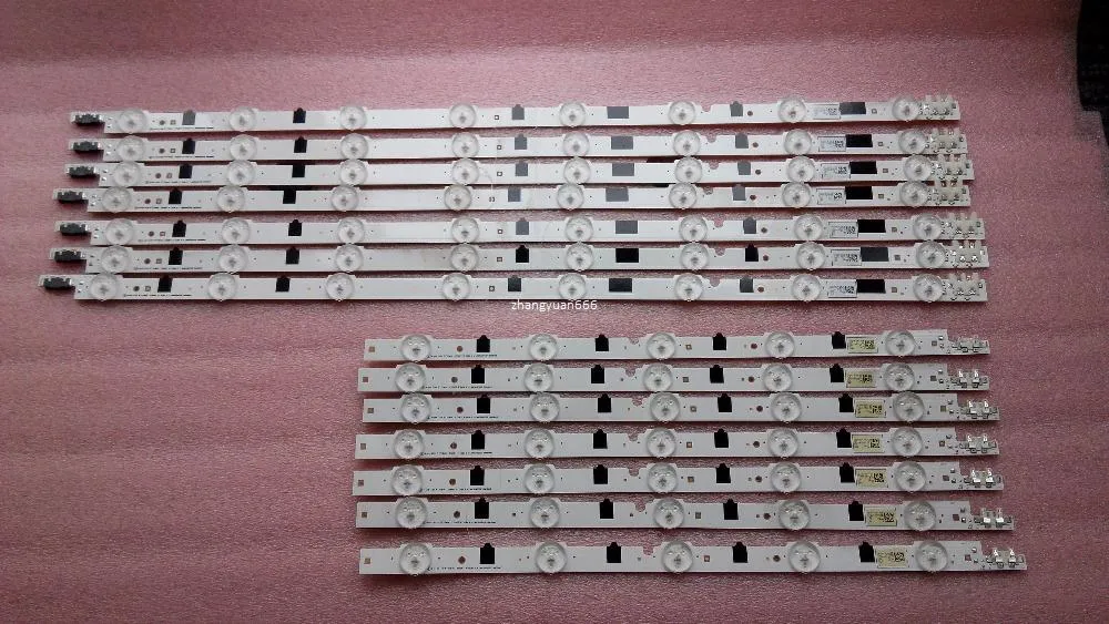 Freeshipping 14 stuks / partij LED-strip D2GE-390SCA-R3 D2GE-390SCB-R3 2013SVS39F L 8 R5 voor UA39F5088AR UA39F5008AR, Gebruikt onderdeel