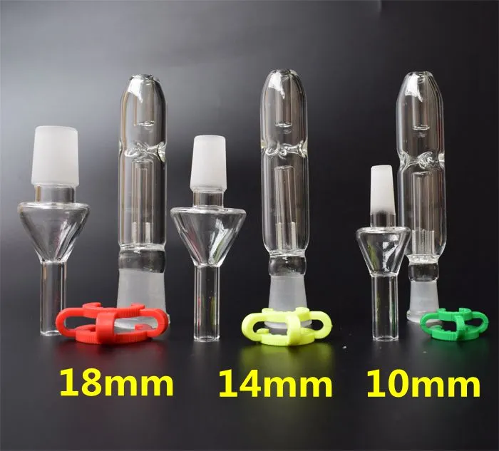 DHL grátis! Mini Nectar Collector Kit com 10/14/18 milímetros de quartzo unhas Pipes Dica Mini vidro Tubulação de fumo