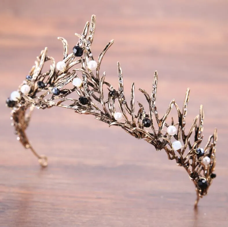 New Silver Gold Crowns Hair Accessory Rhinestone Jewels Pretty Without Comb Tiara Hairband Silver Bling Bling Wedding Accessorie8988668