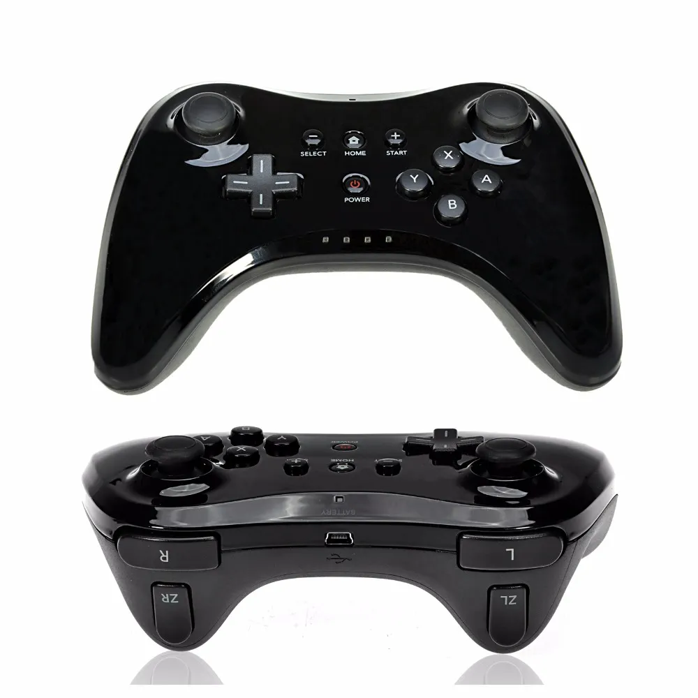 Dual Analog Wireless Joystick Gamepad Joypad Game Control för Wiiu Wii U Pro Controller DHL FedEx EMS Free Ship