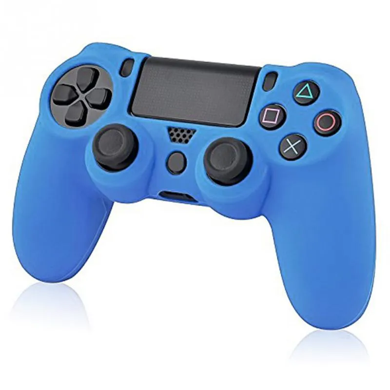 Kleurrijke siliconen rubberen zachte gamepad handvat case huid bescherming dekking voor PS4 controller DHL FEDEX EMS gratis schip