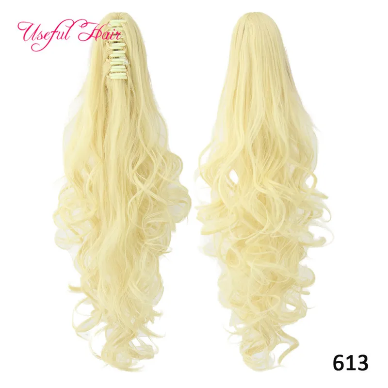 Synthetische Paardenstaarten Lange Krullend Klauw Paardenstaart Clip in Hair Extensions Haarsnikel Pony Tail Synthetische haaraccessoires Hoge kwaliteit Groothandel