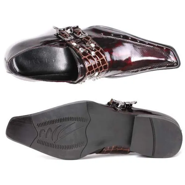 burgundy mens dress shoes sale The Vicino Shoe Burgundy Bit Dress Loafer Limited Edition Men Shoe [EU-42 & US-9.5] main image 0