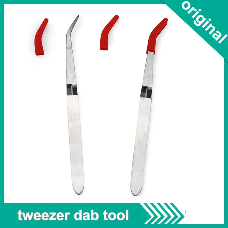 Melhor Ferramenta do Dab da cera ponta de silicone derrubada Dab Tweezers E cigarros Ferramentas do Dabbing de aço inoxidável Titanium / Ceramic / Quartz Prego Ferramenta Smok Acessórios