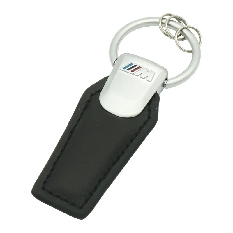 Metal Leather Car Key Ring Keychain Key Chain Keyring For BMW M