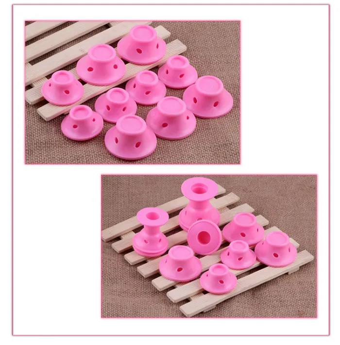 hair curler Roll roller Twist Hair Care Styling stick Roller DIY tools harmless safe plastic for lady girls roseo Silicone