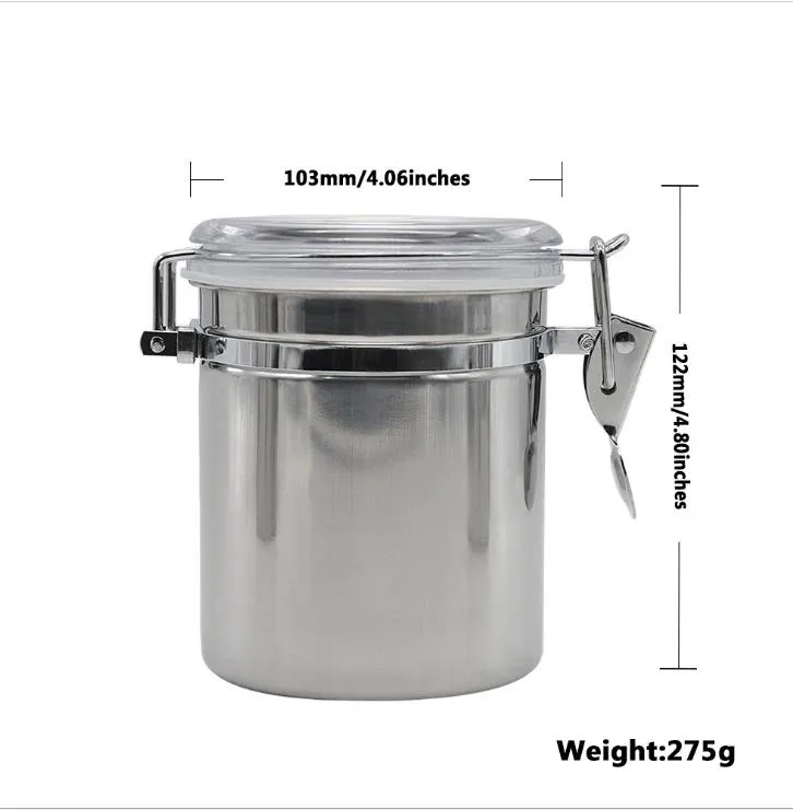 Stainless Steel Sealed Cans Moisturizing Medium and Small Sealed Storage Tank