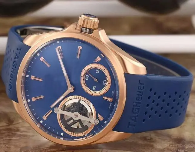 The latest version Luxury Men's Transparent Back Calibre Watch Pendulum Tag Grand Automatic Sport men 's Watches217m