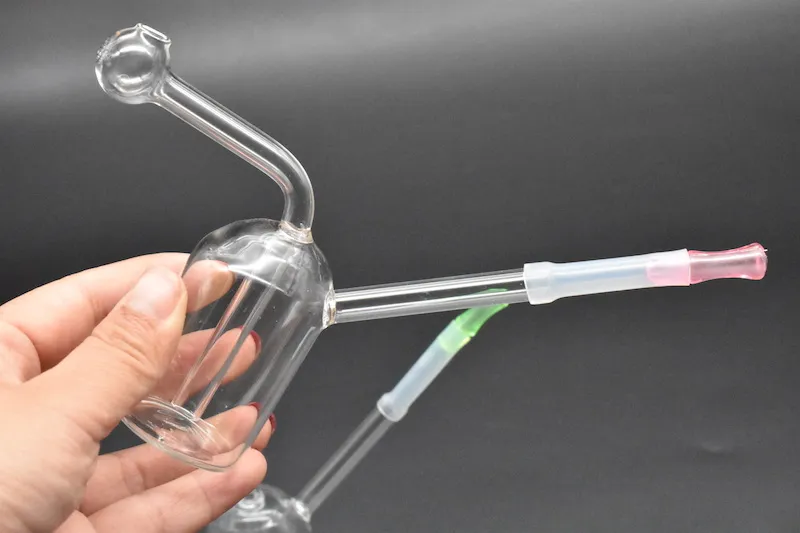 economici mini Glass Oil Rigs Mini Glass pipe ad acqua fumatori narghilè Blunt Bubbler che fuma bong ad acqua
