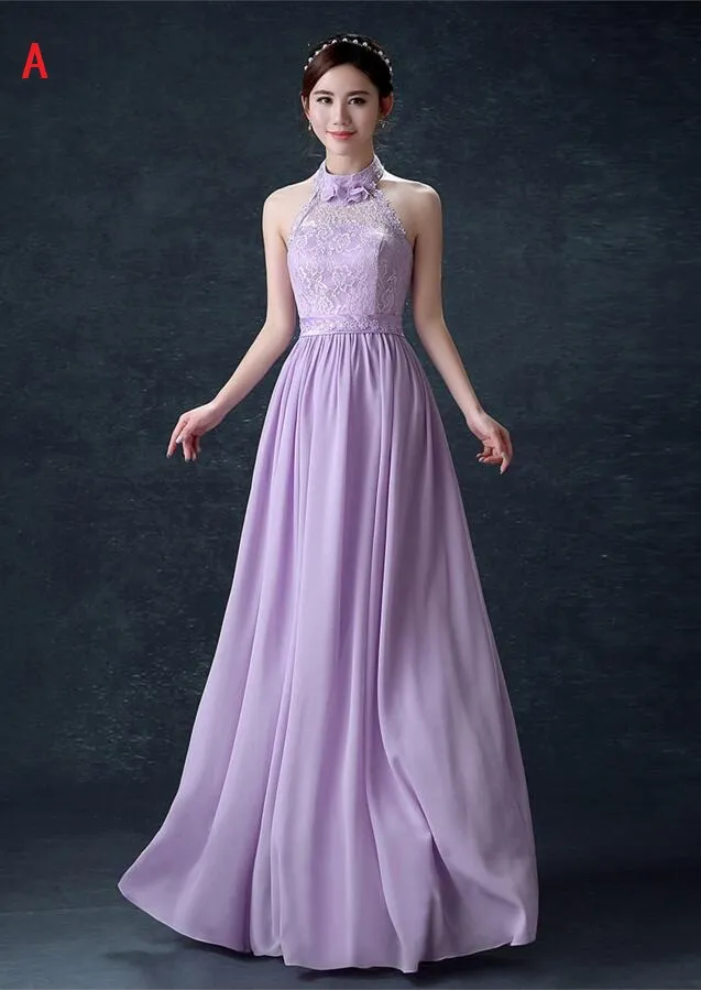 Vestidos de dama de honra Lilac-deco