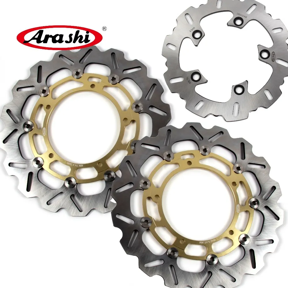 ARASHI For YAMAHA YZF R1 2007-2011 CNC Front Rear Brake Rotors Disk Disc YZF-R1 2007 2008 2009 2010 2011 YZF-R6 2005-2015 R6 R1