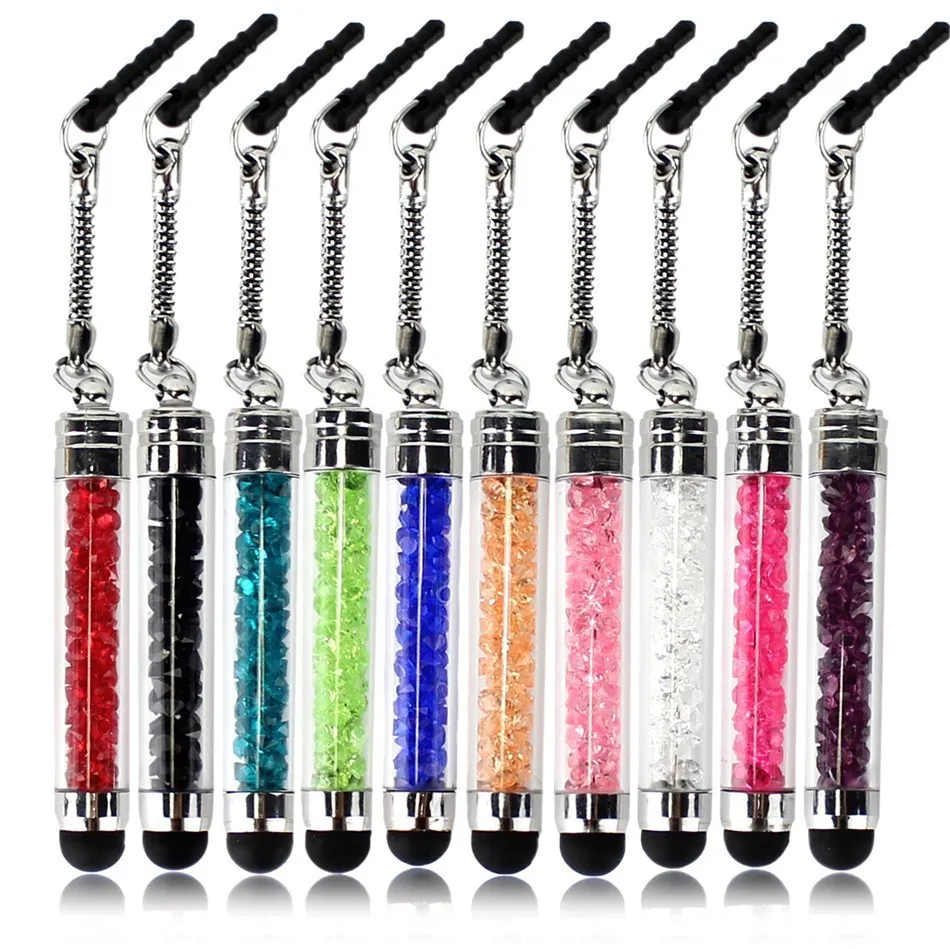 Plus stretch CapacitiveTouch penna touch screen Bling Crystal Stylus Sling per iPhone 6s 7 8 Tablet Samsung