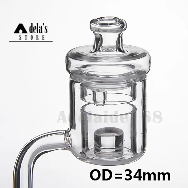 Glas Carb Cap UFO Universal Smoke TERP VACUUM 2mm 3mm 4mm tjock kvarts Banger Nail Enay 19mm Diameter 34mm Domeless DAB Rig 662