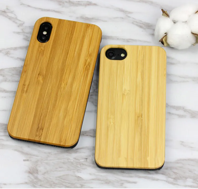 Оптовая мобильный телефон деревянная крышка для Samsung galaxy S8 S9 plus Note 8 S7 EDGE Bamboo Wood phone Case для Apple Iphone 7 plus 8 X 6 6S DHL