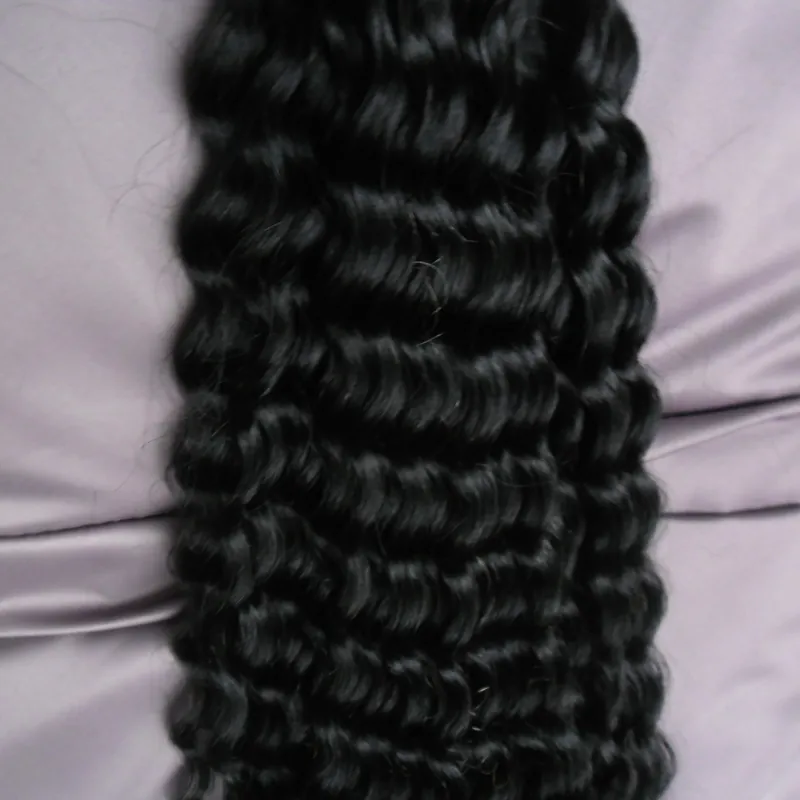 100g Deep Wave Loop Micro Ring Hair Capelli 100% Micro Micro Link Collegamenti Macchina remy Extension capelli