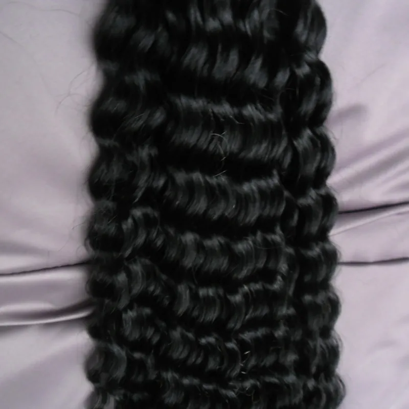 100g głębokiej fali Loop Micro Ring Hair 100% Ludzki Micro Bead Links Machine Made Remy Hair Extension