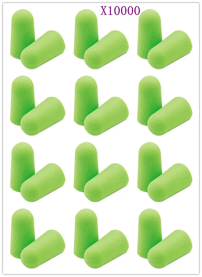[Vita sana] Tappi auricolari con protezione cuffie auricolari a forma di orecchio con schiuma morbida verde