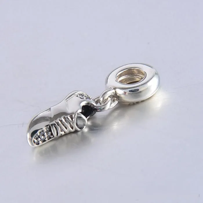 Running Shoe charms pendants S925 sterling silver fits for style bracelet H8 792063CZ4937307