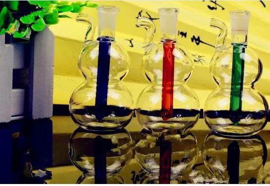 Piccole bottiglie d'acqua a forma di zucca Narghilè in vetro all'ingrosso, accessori tubi dell'acqua in vetro