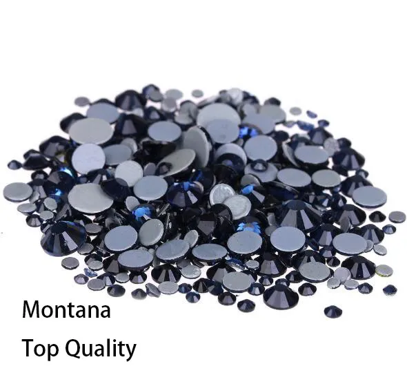 Montana paillettes cristaux de verre de qualité A ++ pierres de Strass Hotfix pour vêtements accessoire de vêtement avec colle allemande