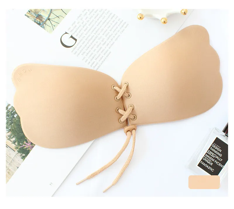 Women Underwear Invisible Bra Stick Gel Silicone Push Up Gather Bras Self Adhesive Strapless Bandage Backless Solid Bra