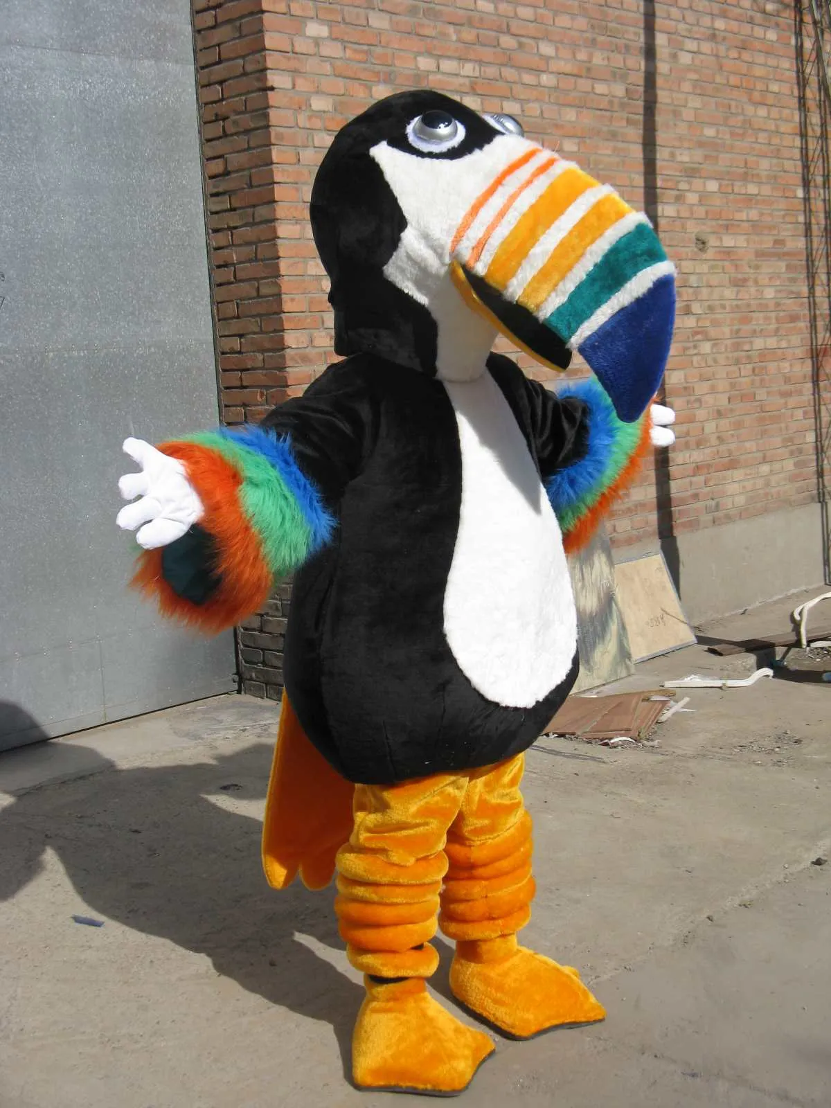 Högkvalitativa riktiga bilder Toco Toucan Mascot Kostym Vuxen Storlek Gratis frakt