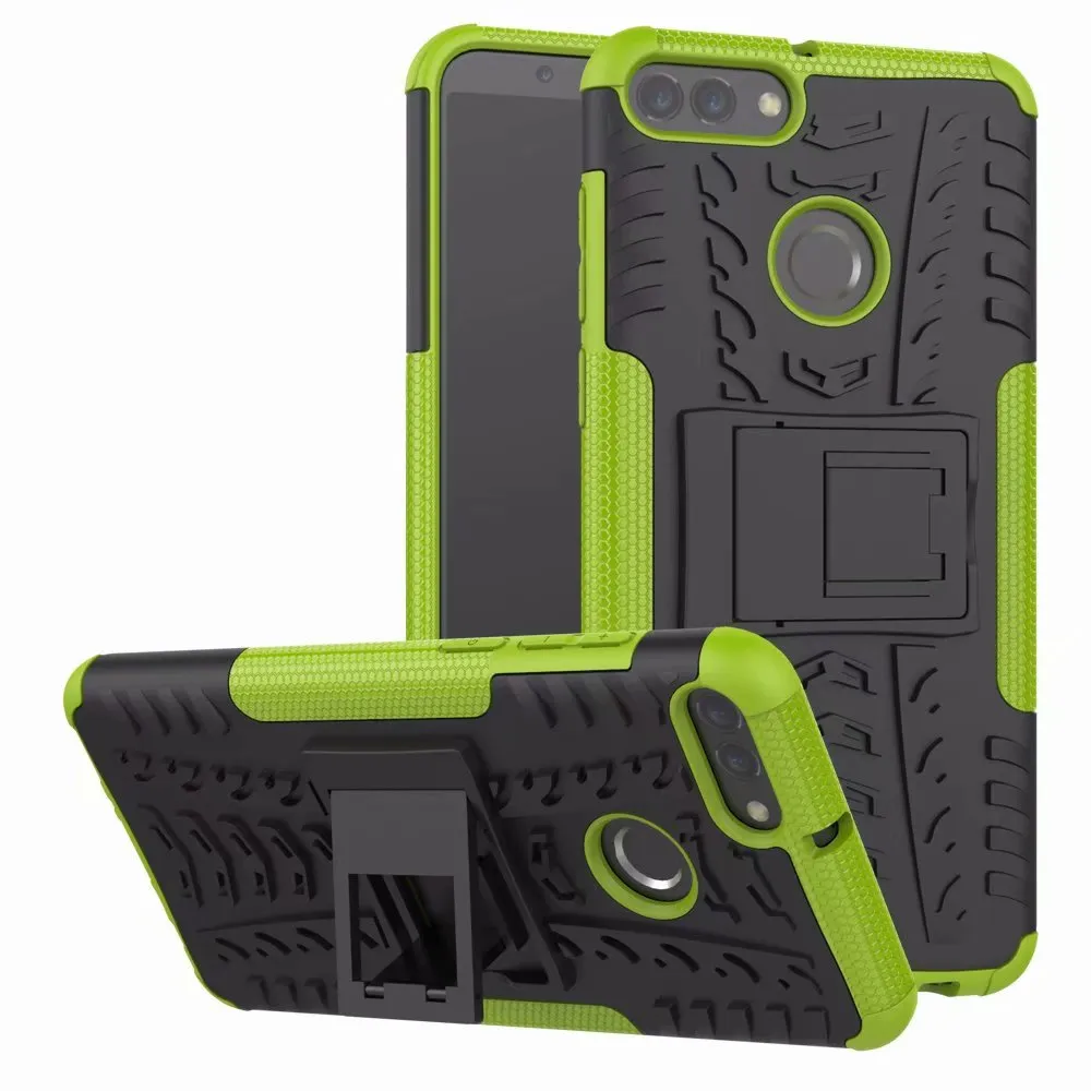 Hybrydowy Kickstand Wplatanie Wytrzymały Heavy Duty TPU + PC Case Cover dla Huawei P Smart 2020 P40 Lite P40 Pro 160 sztuk / partia