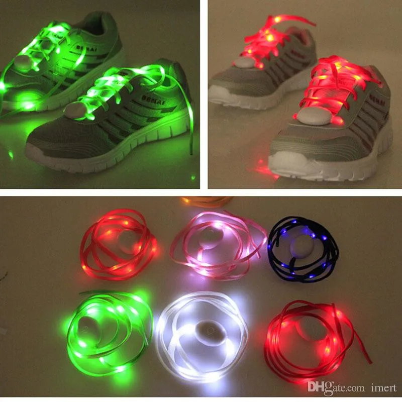 Am besten LED-Schnürsenkel-Art und Weise leuchten beiläufigen Turnschuh-Schnürsenkel-Disco-Partei-Nachtglühen-Schnur-Hip-Hop-Tanz LED Shoelace= 