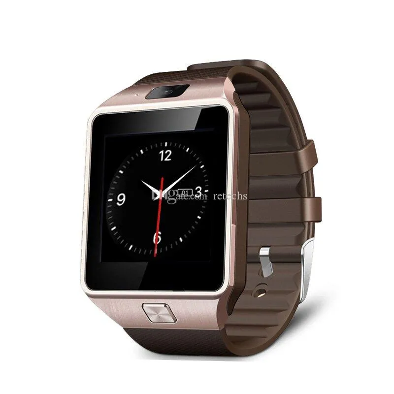 DZ09 Wristbrand GT08 U8 A1 Smartwatch Bluetooth Android SIM Intelligent Mobile Phone Watch met camera kan Slaap State Retail Package opnemen