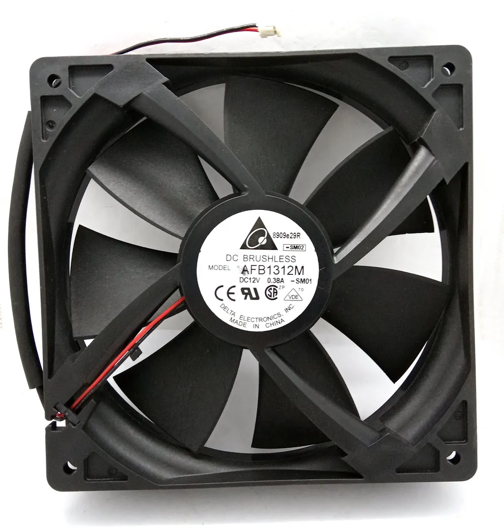 Nouveau ventilateur de refroidissement d'origine Delta AFB1312M DC12V 0.38A 130*130*25MM 2 lignes