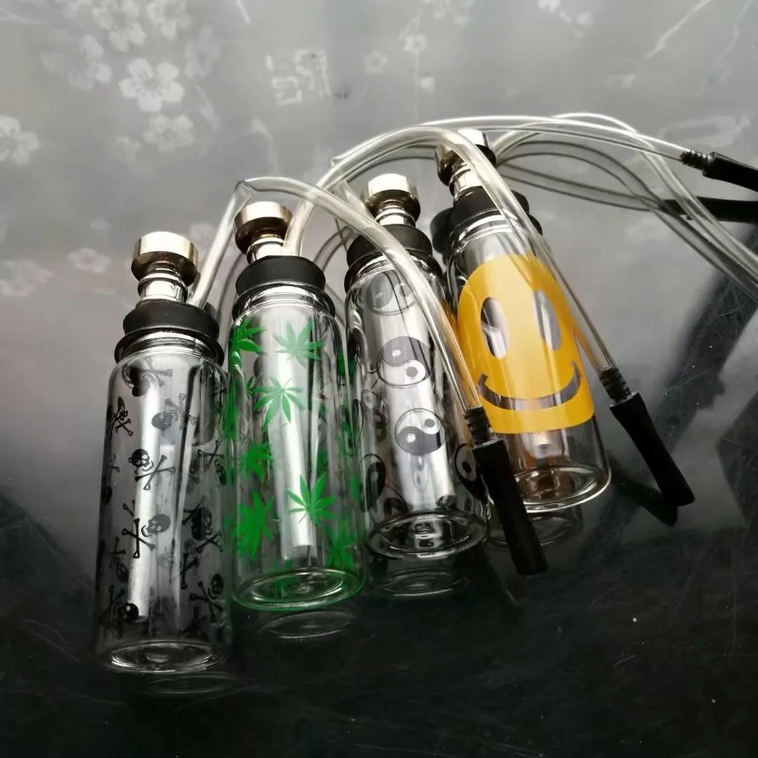 Ett antal mini -rör med grossistglasbongtillbehör, rökning av glasvattenrör, gratis frakt
