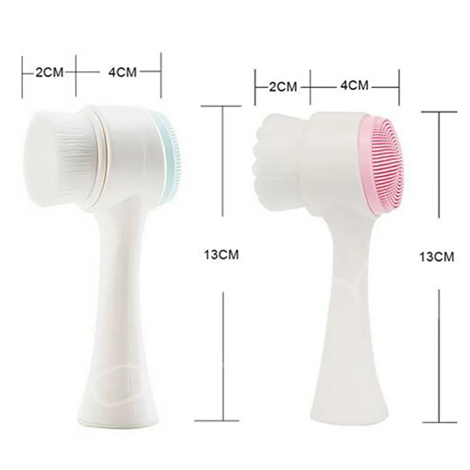 3D Dual Head Makeup Menards Washers Brush Set With Clearner And