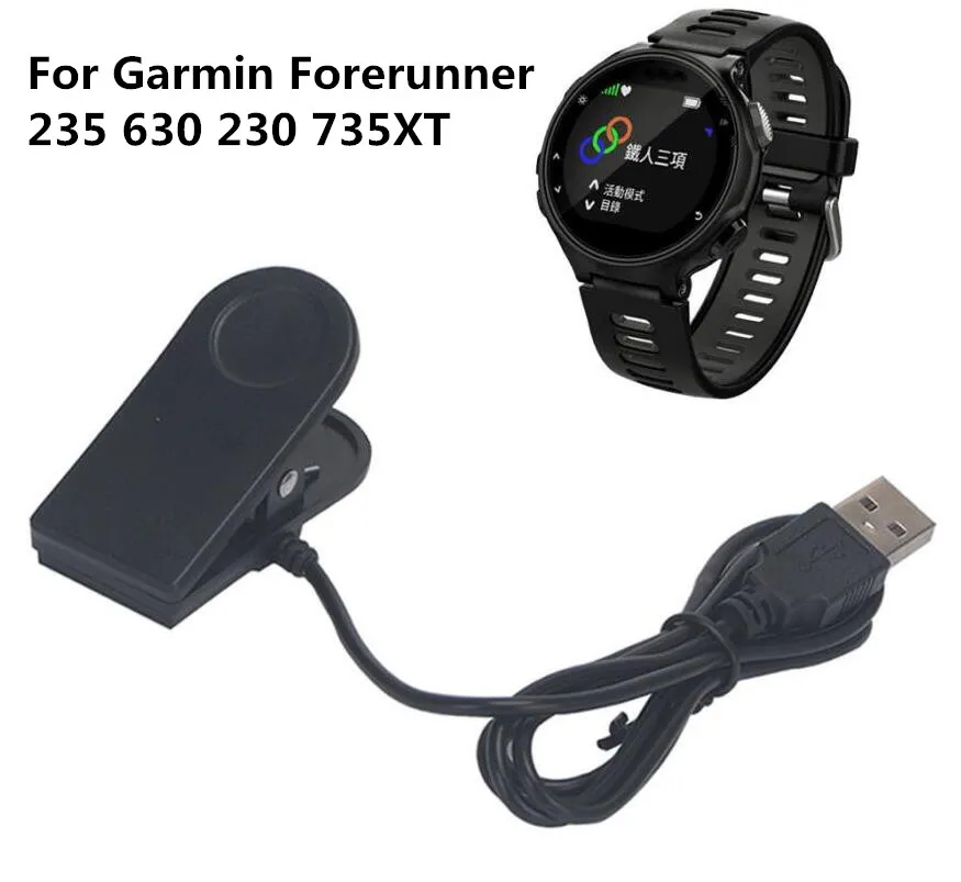 أفضل سعر فرض رسوم الشحن كابلات الشاحن لـ Garmin Forerunner 235 630 230 735xt Smart Watches Cable