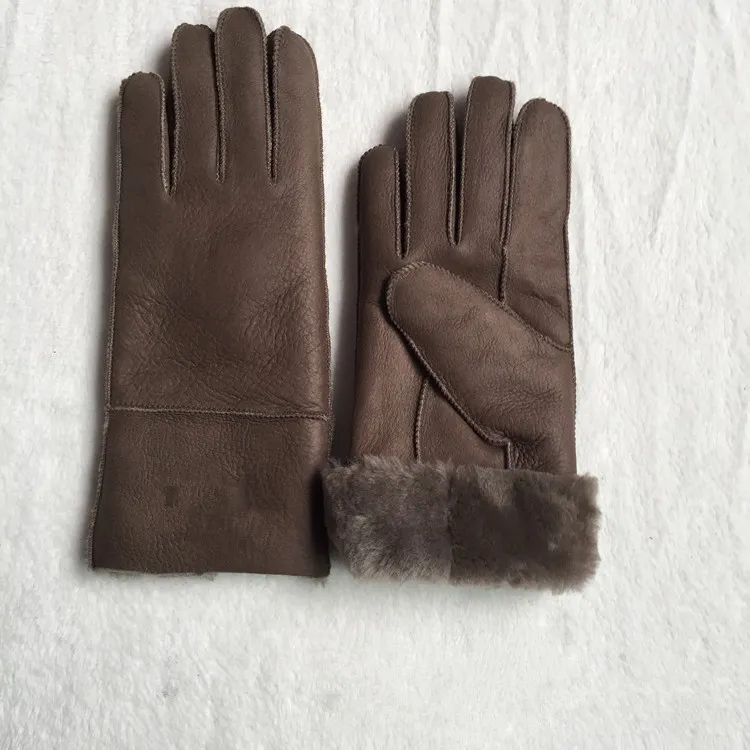 Högkvalitativa damer Fashion Casual Leather Gloves Thermal Gloves Women039S ullhandskar i olika färger1373428