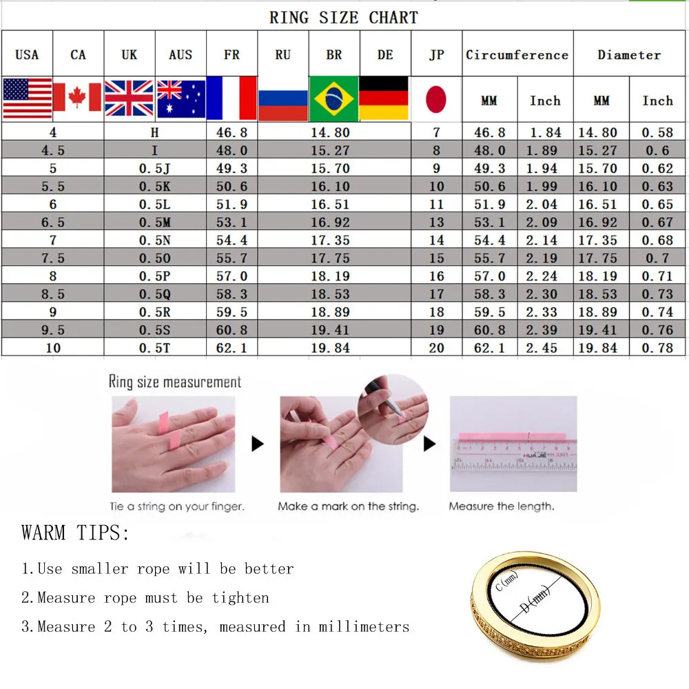 Ring Size Reference