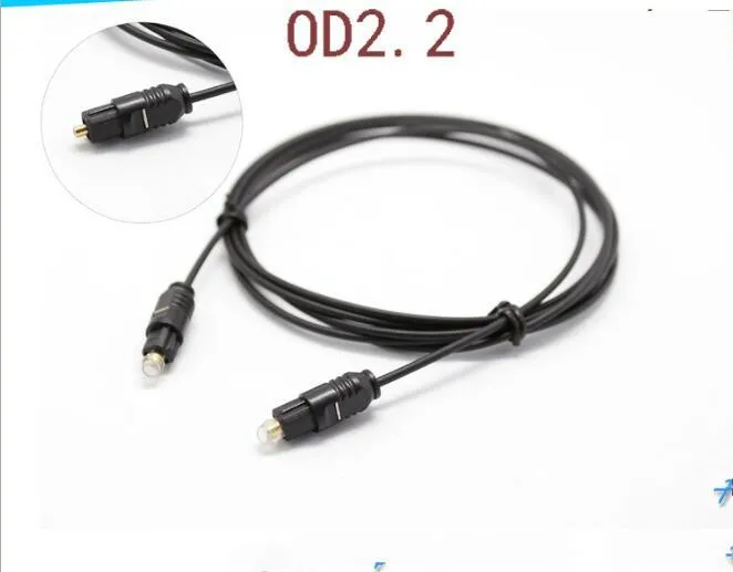 OD2.2 Glasvezel Plated Digitale Audio Optische Kabel Toslink SPDIF Koord Voor DVD VCR CD Speler HI-FI Luidspreker