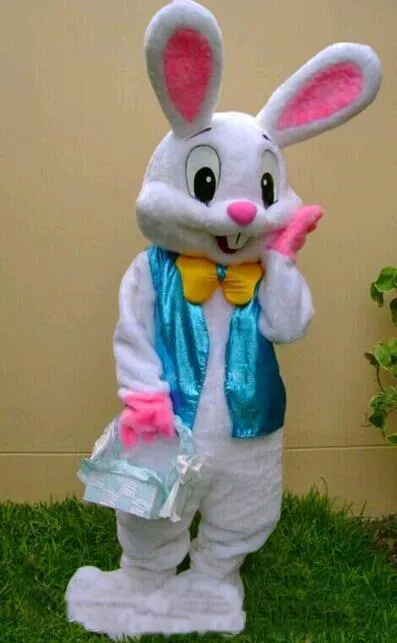 2018 Vendita di fabbrica calda COSTUME MASCOTTE PROFESSIONALE CONIGLIETTO PASQUA Bugs Rabbit Hare Adult Fancy Dress Cartoon Suit