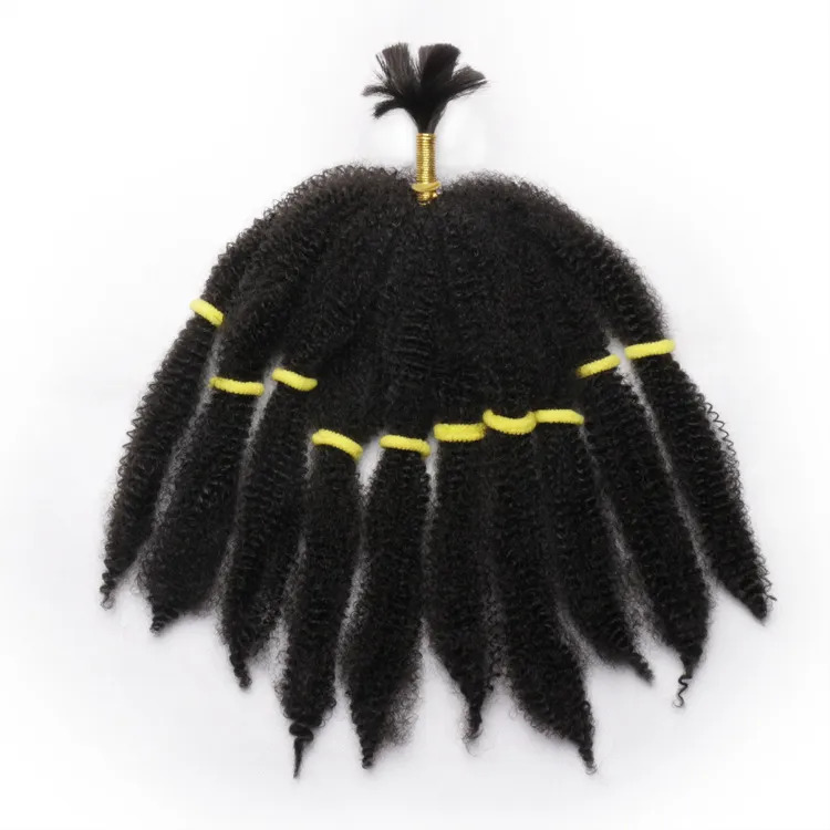 2021 Mode Mongol Afro Crépus Bouclés Bundles De Cheveux Synthétiques Extensions De Cheveux Courts Blonds 10 Pouces Tressé Twist Cheveux Pour Les Femmes Noires