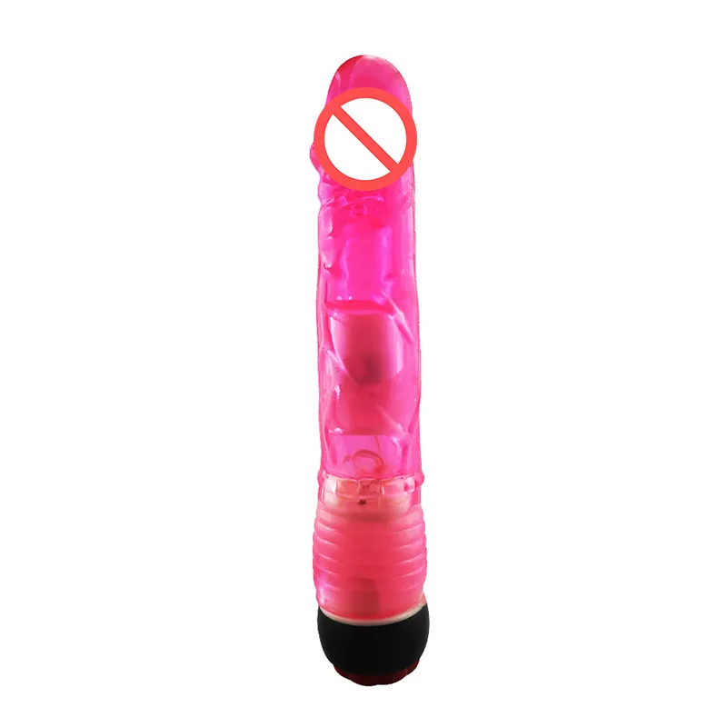 Sexleksaker Man Fake Penis Realistisk Stor Dildo Silikon Transparent Crystal Vibrator Dildo för Kvinnor Clitoral Stimulator Vuxna produkter