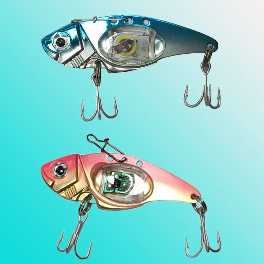 Novelty Lighting LED Fishing Lures Flash LED Light Spoon Bass Muti