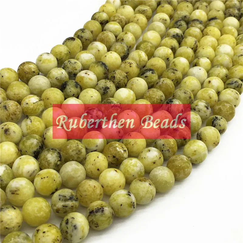 NB0059 offre spéciale perles Howlite jaune bijoux à bricoler soi-même accessoire haute quantité perles rondes en pierre en vrac pour faire des bijoux