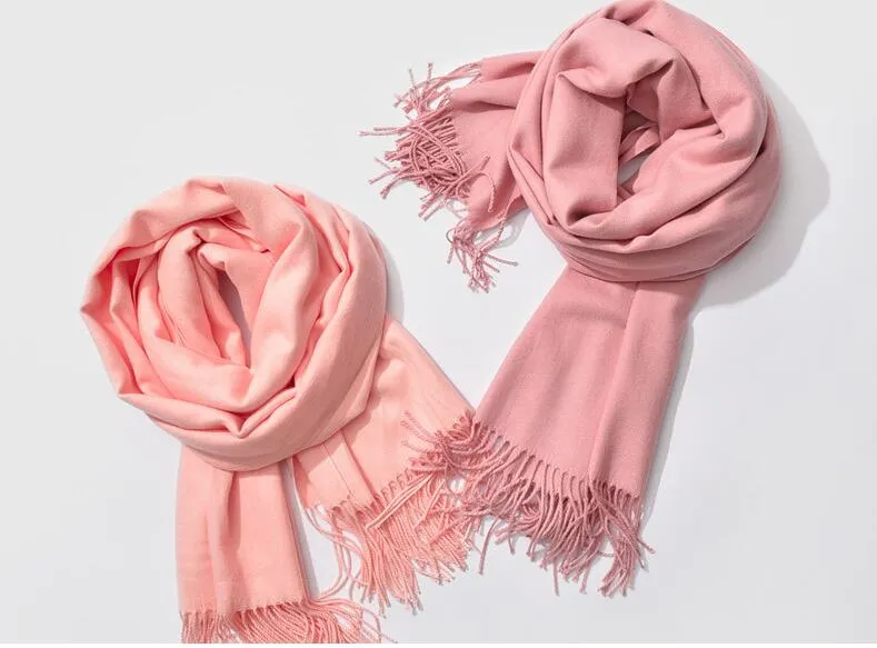 28 Styles Pure Color Cashmere Scarves Spring Autumn Man And Women Pashmina 200*60cm Classic Cashmere Shawl