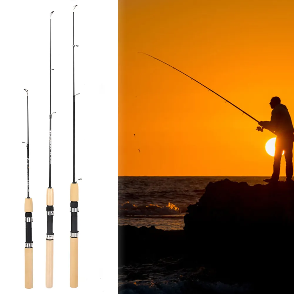 75cm de comprimento portátil camarão pólo pesca no gelo portátil leve equipamento pesca isca varas ferramentas pesca