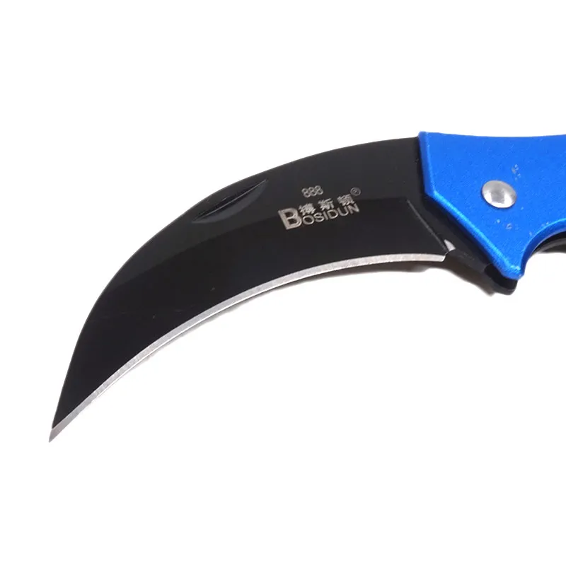 Cuchillo Karambit 440C Cuchillo de bolsillo táctico plegable de acero inoxidable Cuchillos de caza para acampar Herramienta EDC al aire libre Envío gratis