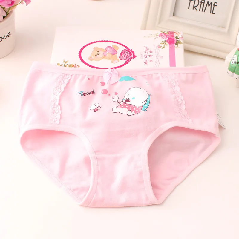 High Quality Girls Cotton Boxer Pure Cotton Ladies Briefs With