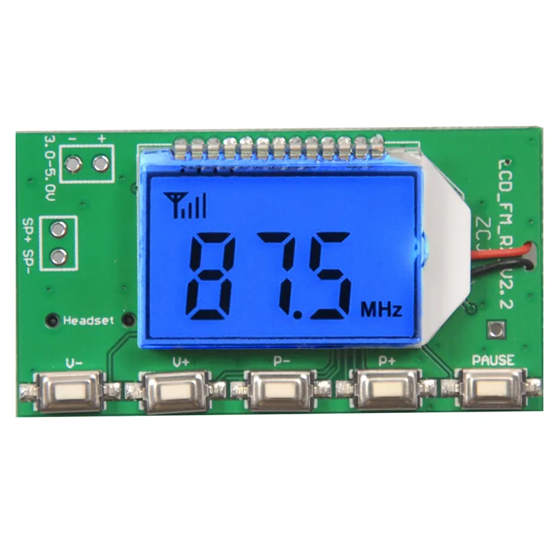 Freeshipping 2st / Lot DSP PLL digital trådlös mikrofon stereo Audio FM-mottagare Modul 87-108MHz