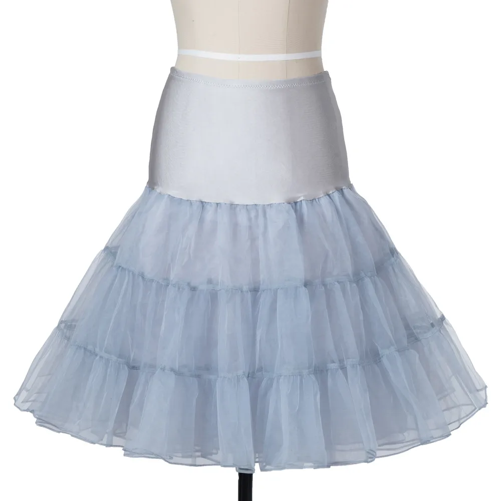 Vintage Short Organza Halloween Petticoat för Bridal Crinoline Petticoat Wedding kjol underskirt rockabilly tutu