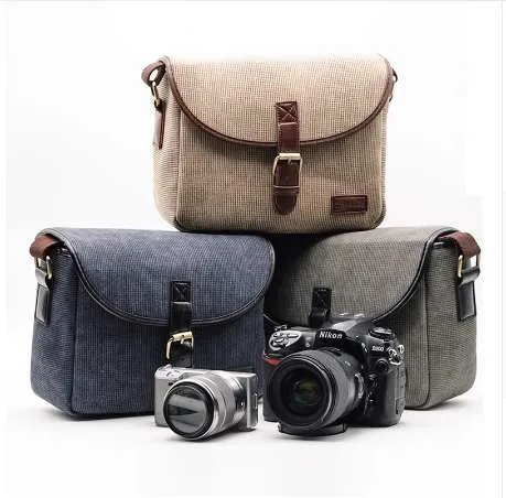 Retro Foto Camera Tas Case Cover voor Canon EOS 200D 77D 7D 80D 800D 1300D 6D 70D 760D 750D 700D 600D 100D 1200D 1100D SX540